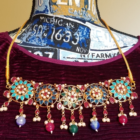 Designers choker set custom made Boutique piece - Picture 2 of 4